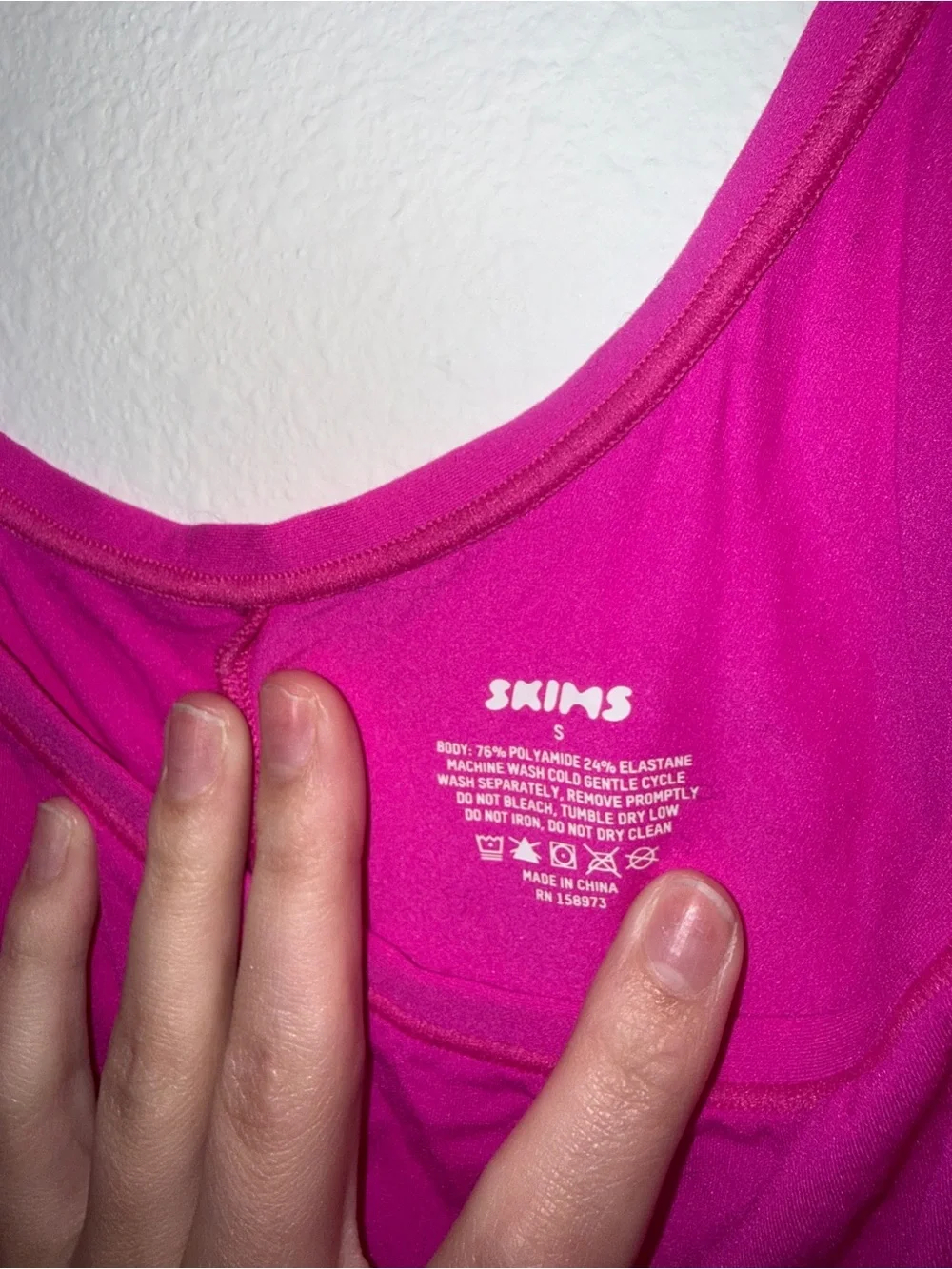 SKIMS Hot Pink Mini Fits Everbody Jelly Slip Dress
